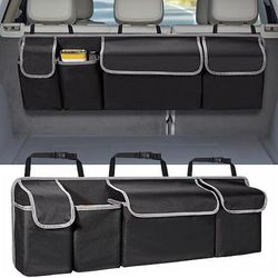 schienale auto Organizzatore per bagagliaio, borsa da appendere allo schienale del sedile in tessuto Oxford 600D, custodia multiuso per auto, organizer robusto e resistente all'usura compatibile con