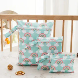 Kangobaby My Soft Life 3pcs Set Washable Reusable Baby Blanket Storage Bag Easy Carry Multifunctional Travel Bag