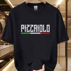 T-shirt graphique Pizzaiolo italien, décontracté, à manches courtes, pour hommes et femmes, streetwear, hauts unisexes