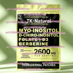 30 Patches Womens Inositol Complex Transdermal Patches with Folate for Hormone & Feminine Wellness Support