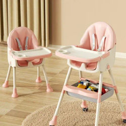 Baby special feeding dining chair, lightweight height adjustable non-folding dining chair