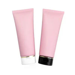 10/30/50pcs 200ml Matte Pink Soft Hose Tubes Facial Cleanser Face Cream Tube Essence Lotion Bottle Cosmetic Container Wholesale