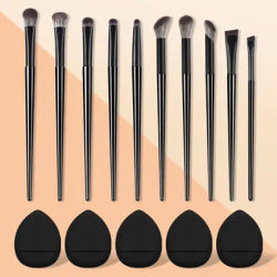 10-piece Set Soft Eyeshadow Brushes Eye Makeup Smudge Under cover Eyeliner Blade Eye Detail Small Makeup Brushes