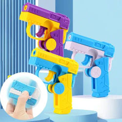 2 in 1 Transforming Fidget Spinner Gun Funny Fidget Toys Automatic Rebound Mini Gun Toy Creative Stress Relief Toys Fun Gifts