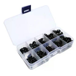 100Pcs/Set 6-12mm New Puppet Children Toy Eyes Plastic Safety Eye DIY For Anima