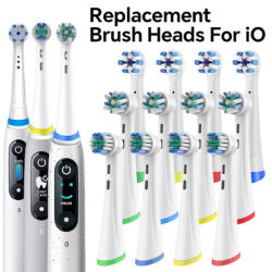 Têtes de brosse de rechange compatibles avec les brosses à dents électriques Oral B iO 2/3/4/5/6/7/7G/8/9/10, recharges de têtes de brosse série IO