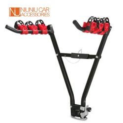 3 Bikes V-Rack Trunk Mount Carrier Steel Bicycle Car Holder Stand for SUV Rear