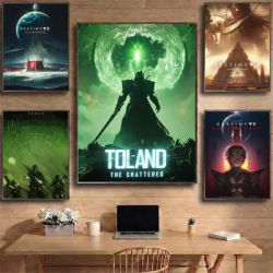 D-Destiny 2 GAME Poster HD Waterproof Self-Adhesive Wall Art with Multi-Scene Compatibility