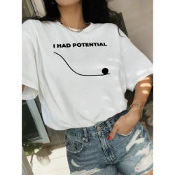J'ai un t-shirt imprimé au design original, un haut à manches courtes facile et frais, confortable et de haute qualité pour la mode estivale quotidienne.