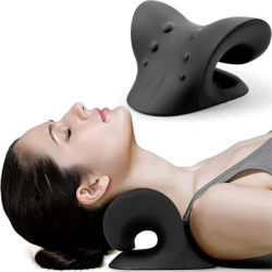 C-Shaped Pillow Neck and Shoulder Relaxer, Cervical Traction Device for TMJ Pain Relief and Cervical Spine Alignment, Chiropract