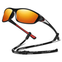 Fashion Vintage Sports With Chain Eyewear Cycling Men Women Mountaineerin Metal Decoration Sports Sun Glasse leisure Driving