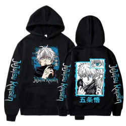 2025New Japan Anime Jujutsu Kaisen Satoru Gojo Hoodie Oversized Unisex Cool Casual Streetwear Street Fashion Pullover Clothing