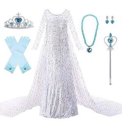Principessa Fiaba Vestito Abito da damigella Vestiti Abito da vacanza for Ragazze Bambini Natale Mascherata Settimana del libro Matrimonio Ospite di nozze Sinfonia di storie