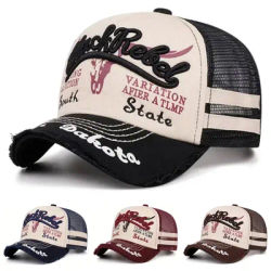Nouvelle Casquette Hip Hop 2026 avec Broderie Latérale Tête de Taureau, Casquette de Baseball, Casquette Décorative pour Usage Quotidien en Extérieur, Casquette Pare-Soleil, Casquette Unisexe en