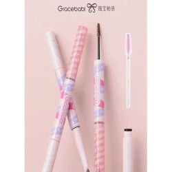 Gracebabi Eyebrow Pencil Eyebrow 2-In-1 Blade Brush Dual Head Dual Effect Three-Dimensional Waterproof