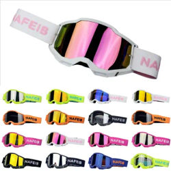 Lunettes de moto coupe-vent et anti-poussière, lunettes de sport pour le cyclisme pour hommes et femmes, lunettes de protection pour casque tout-terrain