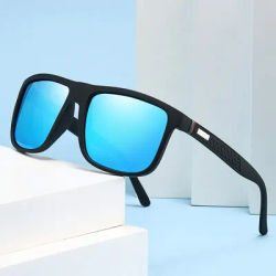 Lunettes de soleil polarisées à la mode pour hommes, lunettes de soleil à monture carrée, lunettes de voiture tendance, film coloré, haut de gamme, nouveau