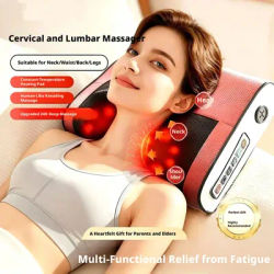 Neck Massager Pillow Simulation Hand Kneading Massage Pillow Relieve Cervical Fatigue For Shoulder Back Leg Body Relaxation