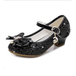 Settimana del libro 2026 Principessa Scarpe fiore Decolleté con cinturino Con lustrini for Ragazze Bambini Halloween Giornata universale dell'infanzia Mascherata
