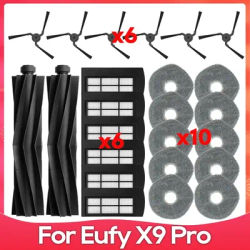 Compatible For ( Eufy X9 Pro ) Roller Side Brush Hepa Filter Mop Cloth Robot Vacuum Cleaner Part Accessory
