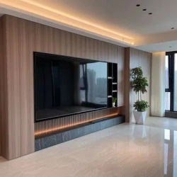 Luxury Multi-Functional Home Furniture TV Stand Customized Wooden TV Cabinet for Living Room with High-quality Hardware