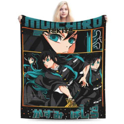Tokitou Muichiro Blankets Quality Warm Soft Throw Blanket Spring Decorative Couch Chair Novelty Bedspread