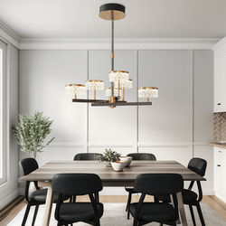 Emma Chandelier | Modern Luxury Chandelier | 6 Lights / Warm White (3000k) | MOD LIGHTING