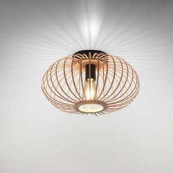JUST LIGHT. GmbH Plafoniera soffitto Racoon, dimmerabile, Legno chiaro, Soggiorno / Sala da pranzo, Legno, Plafoniera