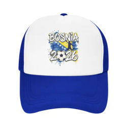 Casquette de baseball en maille avec drapeau de la Bosnie-Herzégovine, unisexe, style hip-hop, chapeau de soleil réglable, casquette de camionneur d'été