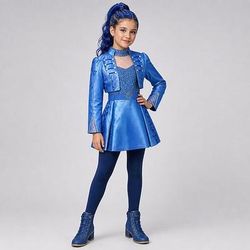 Erede del cattivo fantasy Principessa affascinante Vestito Abiti Costume di fantasia Cosplay for Ragazze Bambini Halloween Carnevale Settimana del libro Performance Palcoscenico Sinfonia di storie