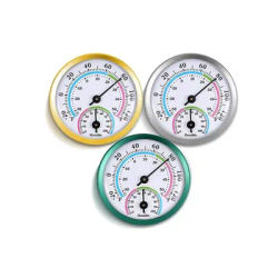 Mini thermo-hygromètre analogique d'intérieur de haute précision, 58MM, compteur de température et d'humidité, type de pointeur sans batterie