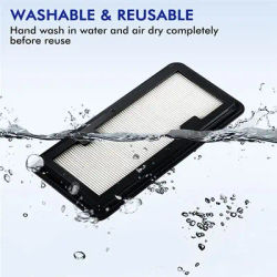 (AD11) 2Pcs Washable Replacement Hepa Filters for SAMSUNG Jet Bot AI+ and Jet Bot+ Vacuum Cleaners,Fit for VR30T85513W/AA Robot