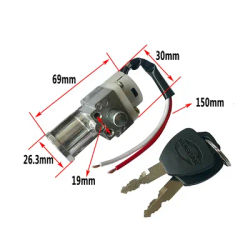 ▲Performance Battery Charger Mini Lock with 2 Keys for Motorcycle Electric Bicycle Scooter E-Bike Electric Lock Accessories