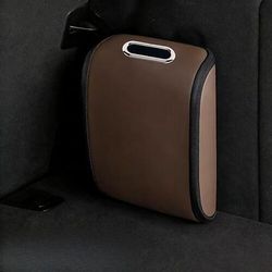 Scatola organizer per scarpe da auto con coperchio e maniglia, contenitore porta scarpe in pelle per bagagliaio, organizer portatile per veicoli, SUV, berline, camion e per interni auto universali.