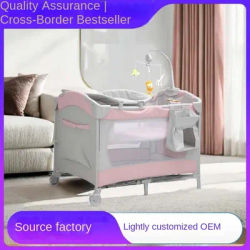 Lazychild Cross Border Multi Functional Baby Bed Foldable And Mobile Special Bed For Infants And Toddlers Portable Baby Bed Baby