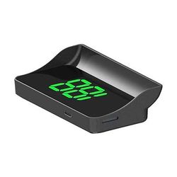 Display head-up GPS universale per tutte le auto, tachimetro digitale con doppio chip Beidou, proiettore di velocità sul parabrezza con parasole Caratteri grandi, interruttore mph/kmh, spina USB
