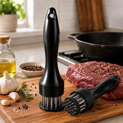 Ago in acciaio inox per intenerire la carne - utensile da cucina per bistecche, pollo, maiale, per una marinatura più rapida carne più succosa