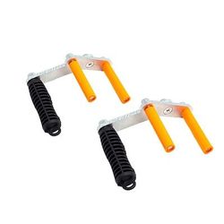 2 pezzi di robusto supporto per pannelli, maniglia a morsetto in metallo portatile per sollevare cartongesso, compensato, porte, finestre e materiali in fogli, strumento per il trasporto di pannelli