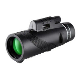 Télescope monoculaire 40X60 haute définition pour l'observation des oiseaux en extérieur et la photographie avec téléphone portable, image claire.