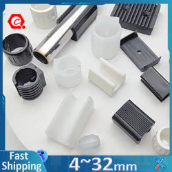 Transparent/Black/White U Shaped Plastic Non-slip Tube Cover Chair Leg Pad Anti-front Tilt Furniture Feet Floor Protectors