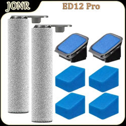 For JONR ED12 Pro Robot Vacuum Cleaner Accessories Main Roller Brush Filter Sponge Replacement Parts