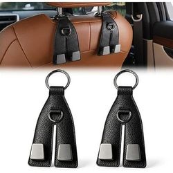 2 ganci per poggiatesta del sedile auto, ganci universali resistenti per sedile posteriore per borse, borsette, borse della spesa, zaini, vestiti e borse per lo shopping, accessori per