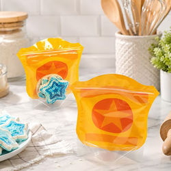 Badge Shaped Stand Up Pouch 6 3/4" x 3" x 7 1/2" 25 pack SP7BG
