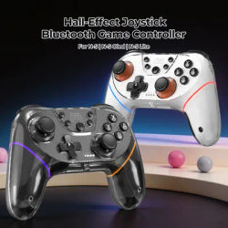 Gamepads For Switch/OLED/Lite Bluetooth Wireless Controller RGB Light Double-layer Shell, Turbo Function Dual-Motor Vibration