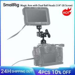SmallRig Magic Arm with Dual Ball Heads 1/4”-20 Screw 360 Degree Full-Range Adjustment for Monitor, LED Light -2070B