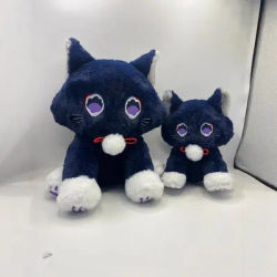 23cm Anime Genshin Impact Scaramouche Cat Cute Plush Doll Wanderer Pet Cosplay Stuffed Pillow Toy Birthday Gift