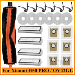 For Xiaomi H50 PRO / OV42GL Robot Vacuum Cleaner Accessories Main Brush Side Brush Mop HEPA Filter Dust Bag Parts