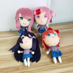 Anime Monica Sayori Natsuki Yuri Monika Cosplay Plush Anime Home Decoration Pillows Gifts for Fans Birthday Christmas Halloween