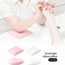 1pcs Klimonla Square Nail Elbow Pad, Circular Nail Pillow, Memory Pad, Easy To Clean And Comfortable Nail Protection Pad