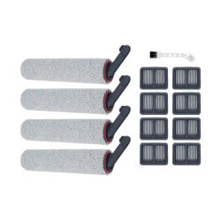 Compatible For ( Dreame H12 Dual / H12 Pro ) Robot Vacuum Cleaner Soft Roller Brush Hepa Filter Accessory Spare Part